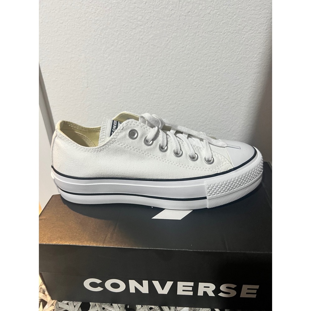 Converse Sneakers Chuck Taylor All Star Lift Platform Women Size 6 White Chunky